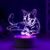 Light "cat" Led RGB from the network