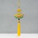 Suspension Textile "Lotus" yellow 2x10x29 cm
