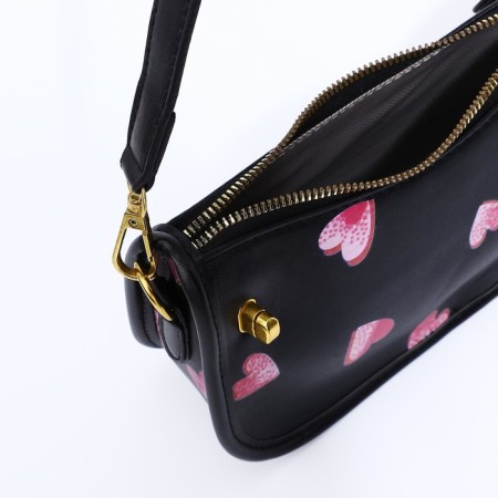Bag-baget with a zipper, black color-7