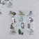 Stickers for creativity "Gray cats and blue flowers" set of 6 sheets 18x6 cm
