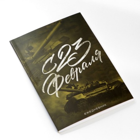 Diary in a thin cover A5, 80 liters. "From February 23"-1