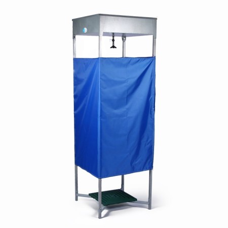 Summary shower, 80 × 80 × 250 cm, awning, anti -corrosion tank, 128 l, without eVN-1