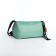 Youth bag with zipper, green color
