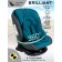 AMAROBABY BRILLANT, ISOFIX fastening, class D, group 0+/1/2/3 (0-36 kg), Biryuzovoy color, Brierous Class