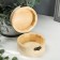 Casket wood simple round 9.2*9.2*5.2 cm