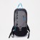 Tourist backpack with extension, 2 lightning departments, 7 l, outer pocket, black/gray color