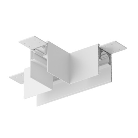 The T-shaped connector for the Technical tra010ct-41W overhead track system, white color
