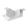 The T-shaped connector for the Technical tra010ct-41W overhead track system, white color