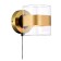 Sconces Citilux "Virta" CL140311, 12x12 cm, 1x60W, E14, brown color