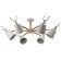 Chandelier 1073/6wt E27 60W white 85x85x50 cm Bayerlux