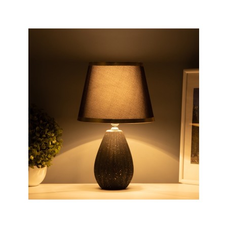 Table lamp "Tenderness" 1x40W E14 black/gold 20x20x34cm-1