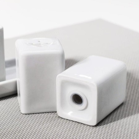 Set for spices porcelain "comfort", 4 pcs, white color-3