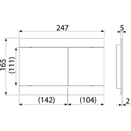 Alcaplast Fun-Antic control button, for hidden installation systems, bronze antics-1