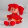 Soft toy "doll Sonya", in a dress, color mix