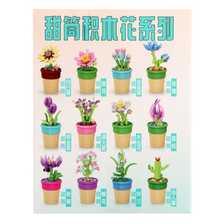 Designer flowers "sakura in a pot", 77 parts-3