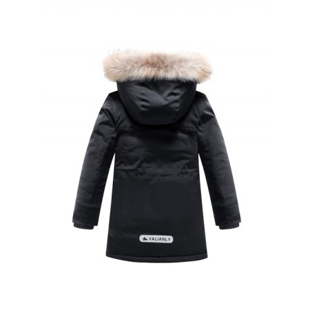 Winter park for a boy, height 122 cm, black color-1