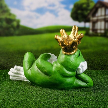 Garden figure "Princess Frog" 39x28x20cm-2