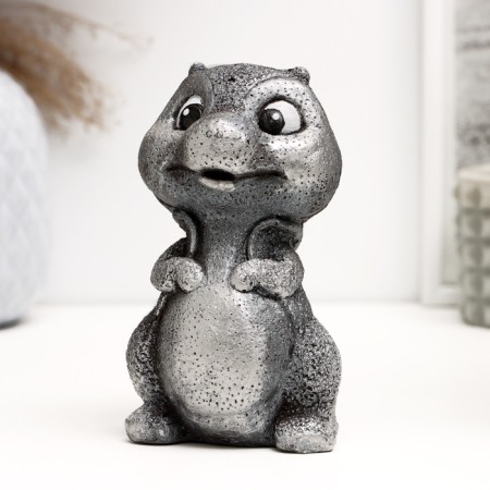Figure "Kosh" silver, 9x11x13cm-1