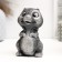 Figure "Kosh" silver, 9x11x13cm