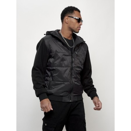 Sports male jacket, size 50, black color-5