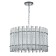 Suspended Indigo, 12025/7p Chrome. 7x40W, E14, 600x600x375/1575 mm, transparent color