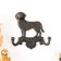 Hooks decorative cast iron "dog" 16x4x16 cm