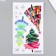 Sticking plastic color on the switch "Christmas trees" 14.5x24.5 cm