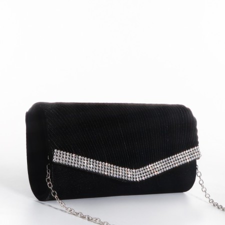 Magneta bag bag, long chain, black color-2