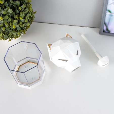 Night with a humidifier cat LED USB AKB White 10x10x16.2 cm Risalux-11