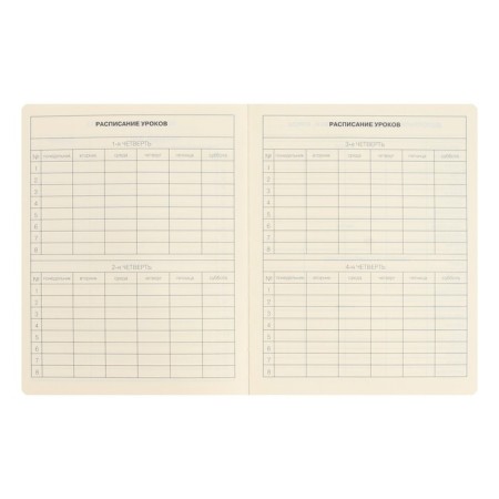 Diary Artificial leather 1-11 grade, 48 sheets, cage, hard cover, Schoolmix. Panda, rounded angles, block 70g/m²-4