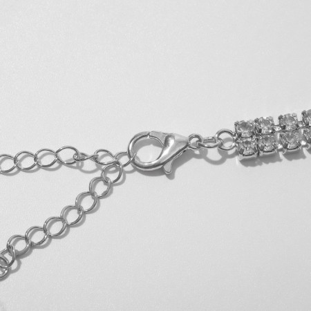 Kilence "Waterfall" Solder, white color in silver, 25 cm-1