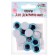 Elose -based eyes, set of 10 pcs., Size 1 pc. - 18 mm, blue color with sparkles