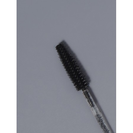 Brushes for eyebrows and eyelashes, silicone, set - 10 pcs, 10.5 cm, black/transparent color-4