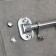 Wall hook on the bar, moving, accoona a166-8, 8 pcs, color chrome