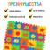 Soft, developing rug-puzzle of 60 elements, geometric shapes, 60 x 25 cm