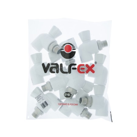 Ball crane for Valfex radiator, polypropylene, corner, 25 x 1/2 "-2