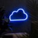 Neon sign "Cloud", 30x19 cm, aax3+usb, blue