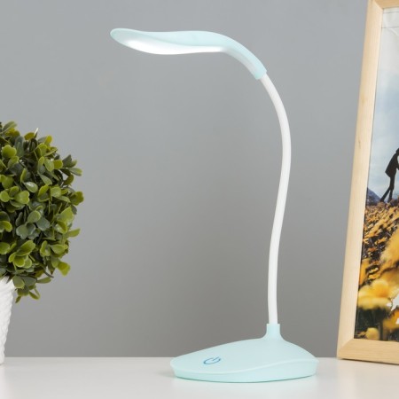Lamp table sensor 3 modes LEDX14 "drop" blue USB 42x12.5x10 cm Risalux-1