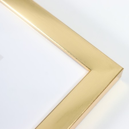 Photo frame Plastic "Mira" 21x29.7 cm, (A4) gold (plastic screen)-7