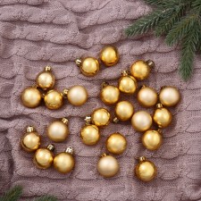 Set of balls plastic D-3 cm, 24 pcs 