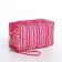 Lightning cosmetic bag, raspberry color