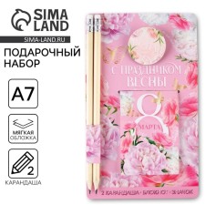 Gift set: notebook, pencils (2 pcs, h/g) and icon-verthevo 