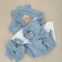 Kinderlitto “Muslin” discharge kit, 4 items, height 50-56 cm, gray-blue color