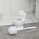 Blash for the toilet with the stand “Classic”, 10 × 14 × 32 cm, white color