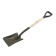 Shovel of soviet, rectangular, l = 98 cm, wooden stalk, pretul