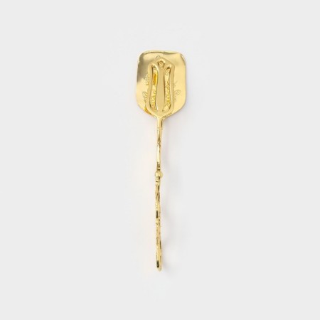 Pods for serving rectangular "rhat gold", h = 22 cm, gold color-4