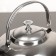 Gretel stainless steel teapot, 1.6 liters, metal sieve, chrome color