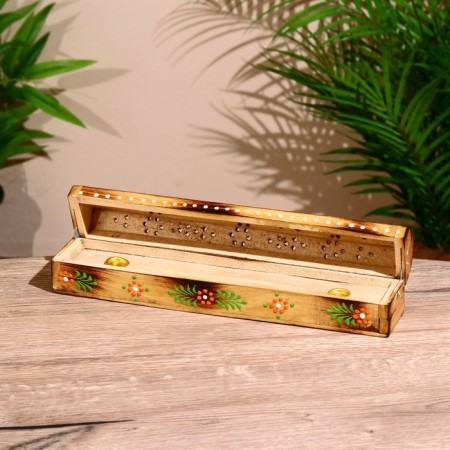 Box for incense, wood, 25 cm-1