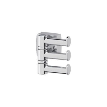 Rotary hook triple, chrome, fbs