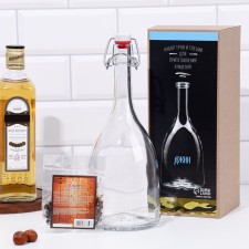 A set for cooking a gin, a bottle of 1 liter, a set of seasonings